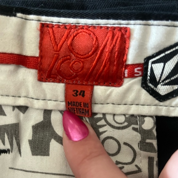 Volcom Men's Pant Black Size 34 - Picture 2 of 11